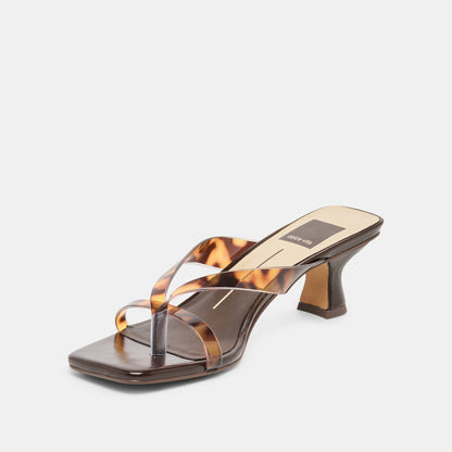 Brevel Vinyl Tortoise Jelly Heels | Dolce Vita