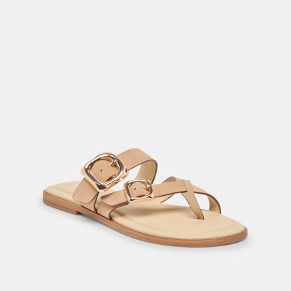 Shore Camel Suede Sandals | Dolce Vita