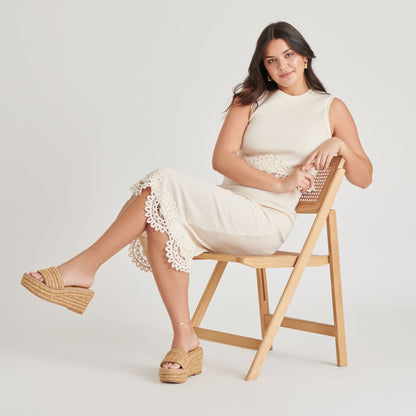 Throne Lt Natural Raffia Wedges | Dolce Vita
