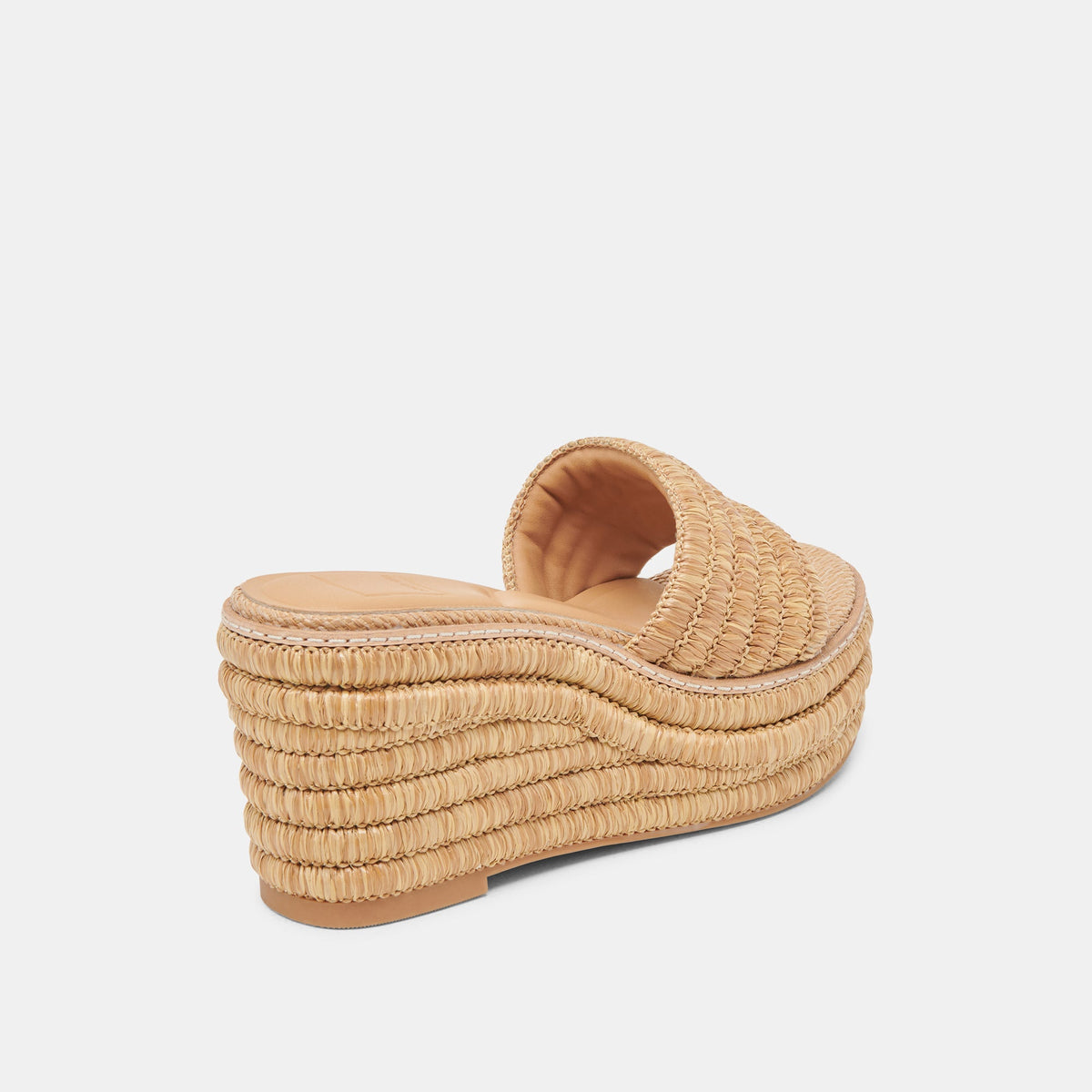 Throne Lt Natural Raffia Wedges | Dolce Vita