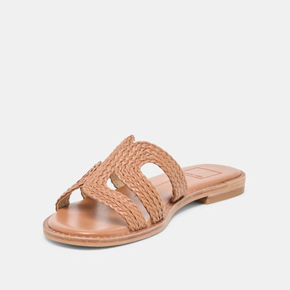 EMON Caramel Stella Slide Open-Toe Sandals | Dolce Vita