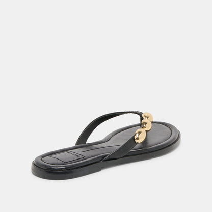 Juny Black Leather Sandals | Dolce Vita