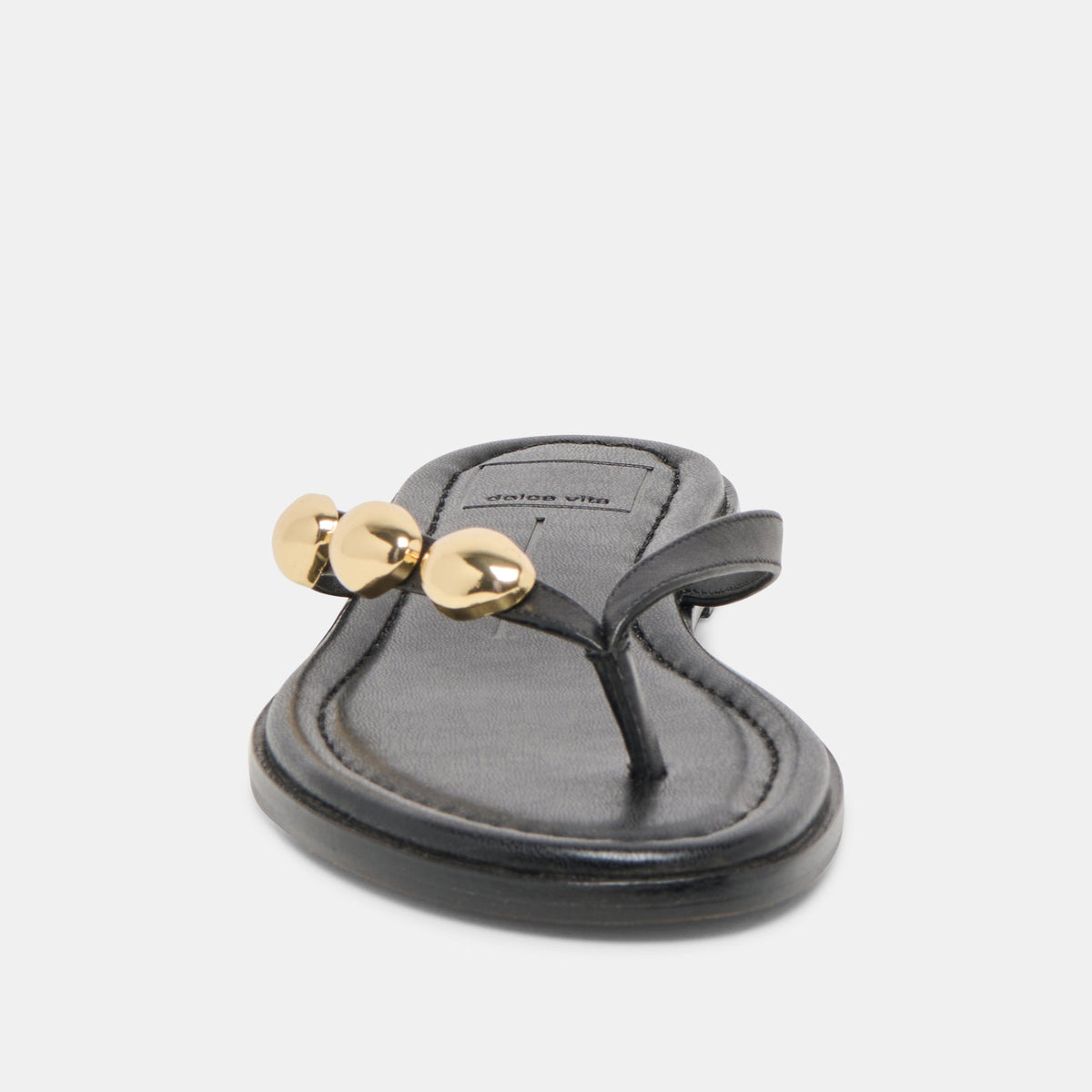 Juny Black Leather Sandals | Dolce Vita