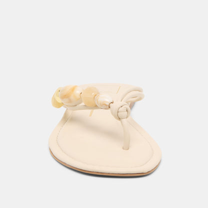 Cely Ivory Leather Sandals | Dolce Vita