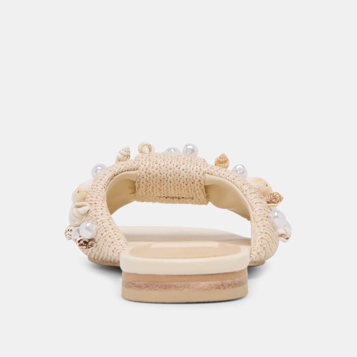 Lizza Oatmeal Beaded Raffia Sandals | Dolce Vita