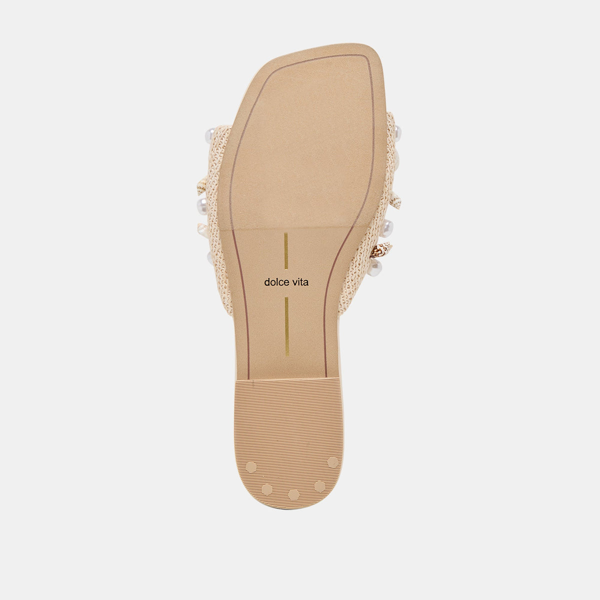 Lizza Oatmeal Beaded Raffia Sandals | Dolce Vita