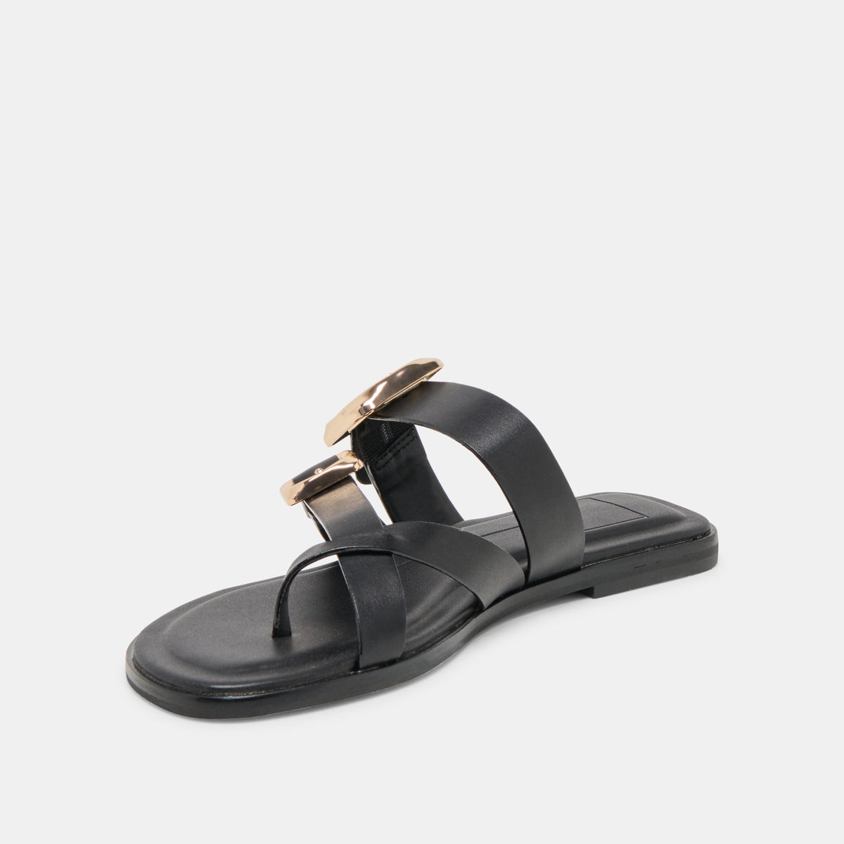 Shore Black Leather Sandals | Dolce Vita