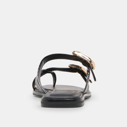 Shore Black Leather Sandals | Dolce Vita