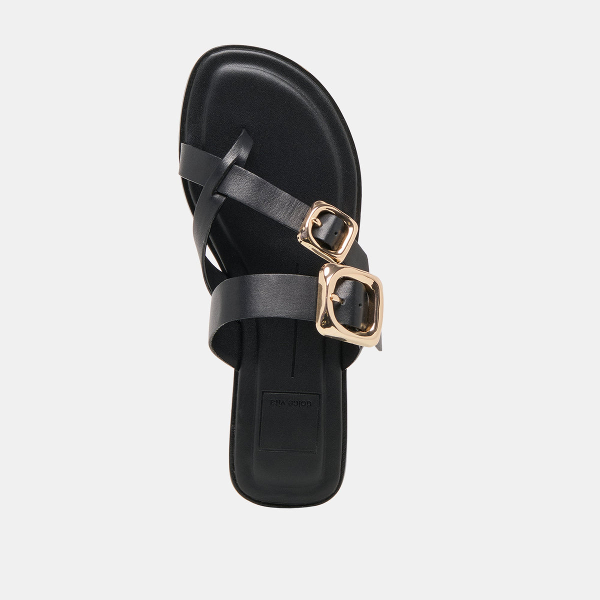 Shore Black Leather Sandals | Dolce Vita