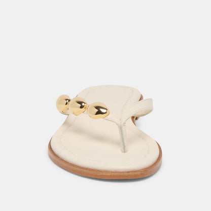 Juny Off White Leather Sandals | Dolce Vita