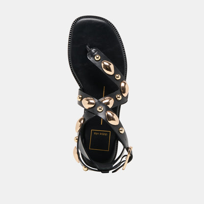 Jayde Black Leather Sandals | Dolce Vita