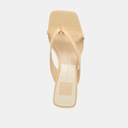 Brevel Natural Raffia Heels | Dolce Vita