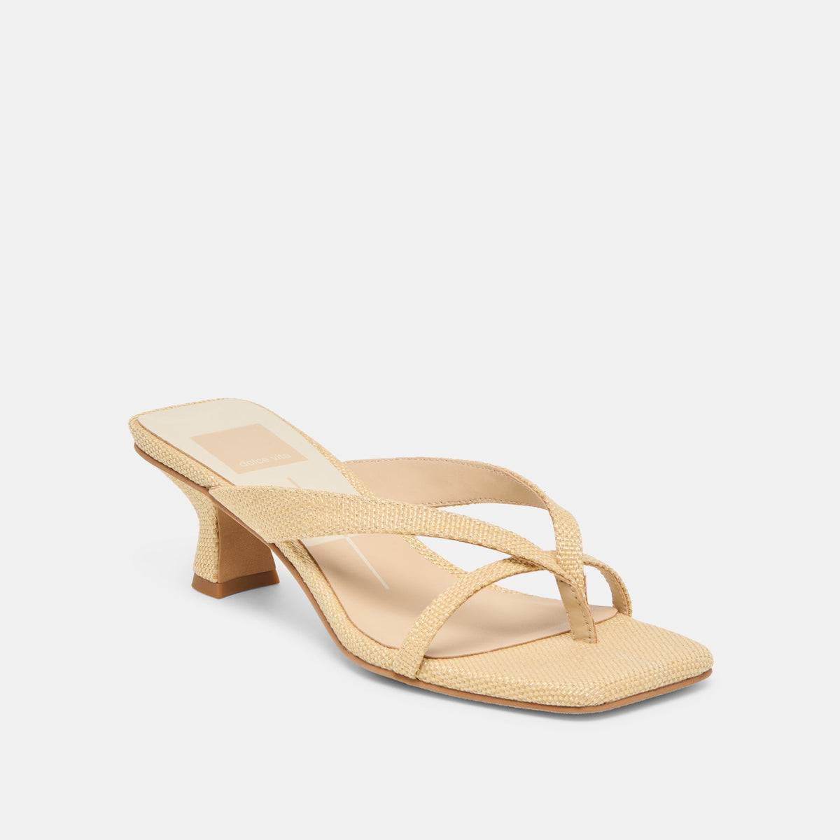 Brevel Natural Raffia Heels | Dolce Vita