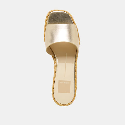 Dixi Platinum Leather Sandals | Dolce Vita