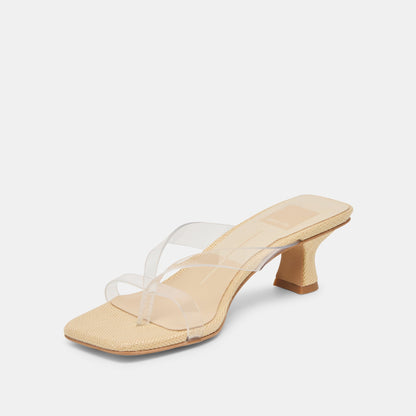 Brevel Vinyl Crystal Jelly Heels | Dolce Vita