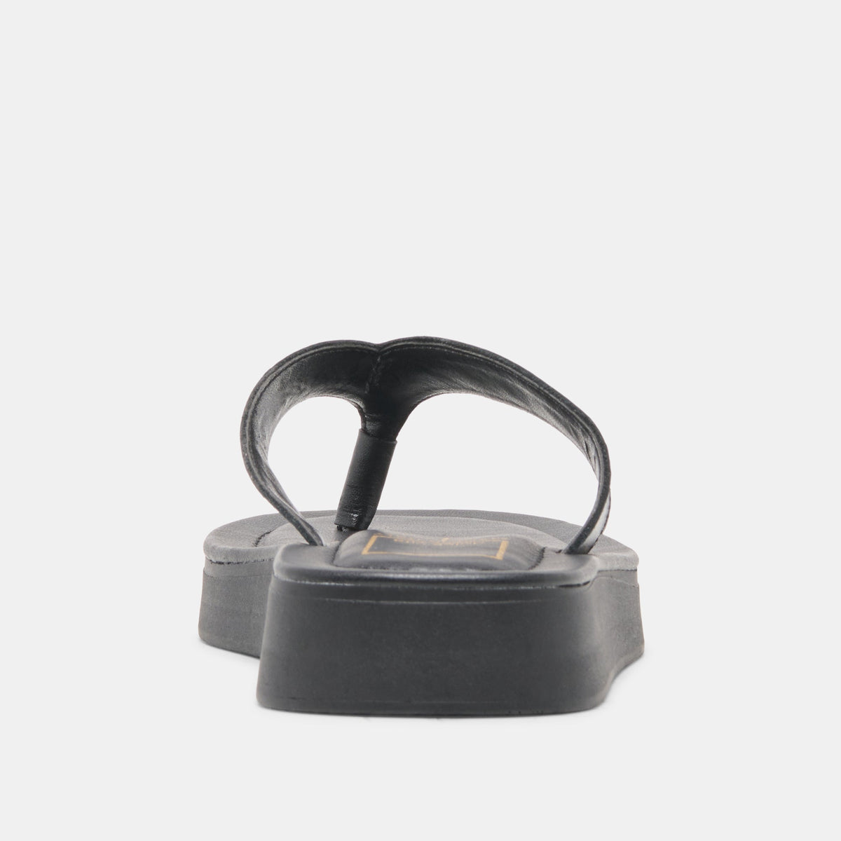 BLAYZE Black Leather Platform Flip-Flop Sandals | Dolce Vita