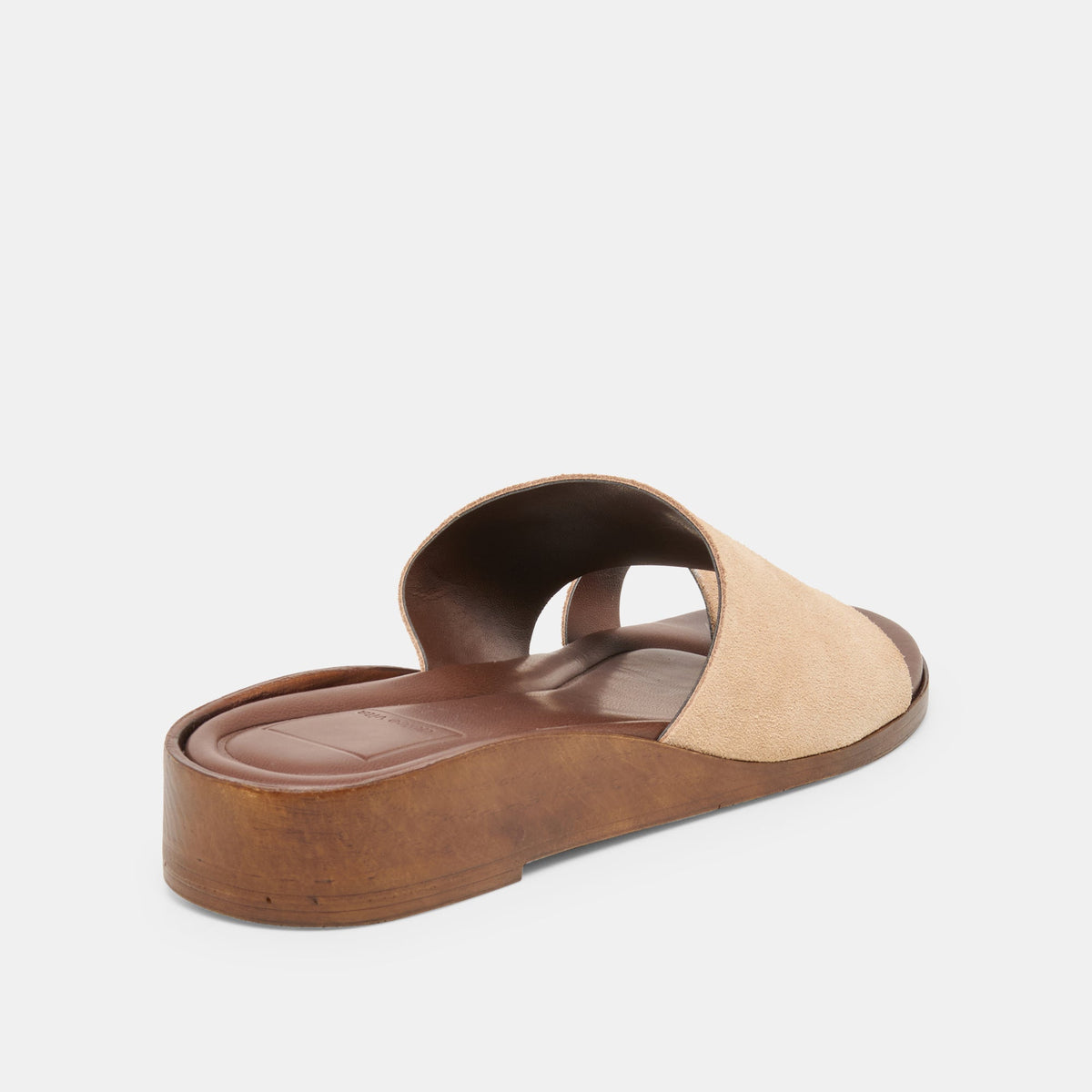 MOXY Sand Suede Metal Detail Open-Toe Sandals | Dolce Vita