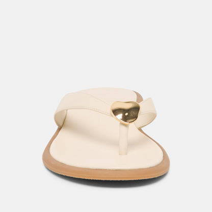 Jaina Bone Leather Sandals | Dolce Vita