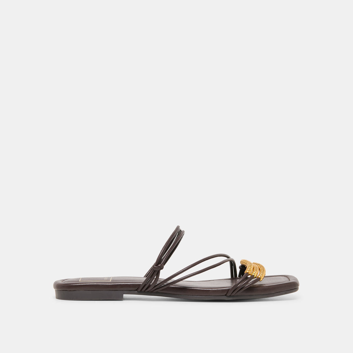 LYNDEE BEAD Espresso Stella Strappy Open-Toe Sandals | Dolce Vita