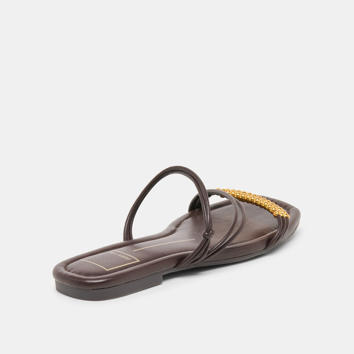 LYNDEE BEAD Espresso Stella Strappy Open-Toe Sandals | Dolce Vita