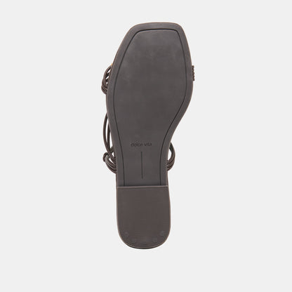 LYNDEE BEAD Espresso Stella Strappy Open-Toe Sandals | Dolce Vita