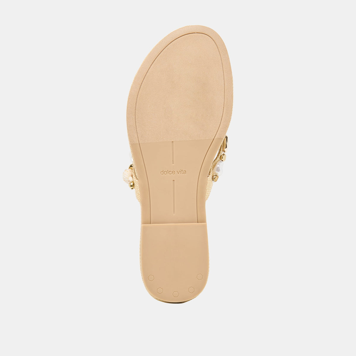 KYSHA Lt Natural Raffia Shell Flip-Flop Sandals | Dolce Vita