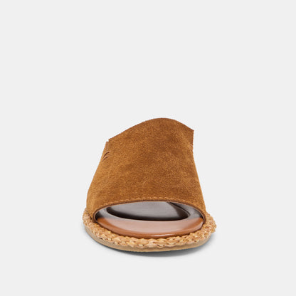 Ridge Chestnut Suede Sandals | Dolce Vita