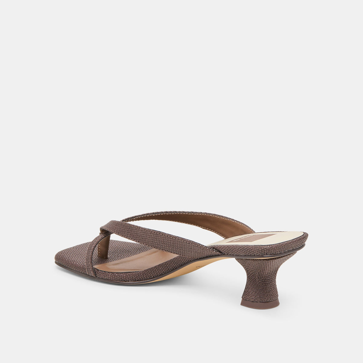 Brevel Chocolate Raffia Heels | Dolce Vita