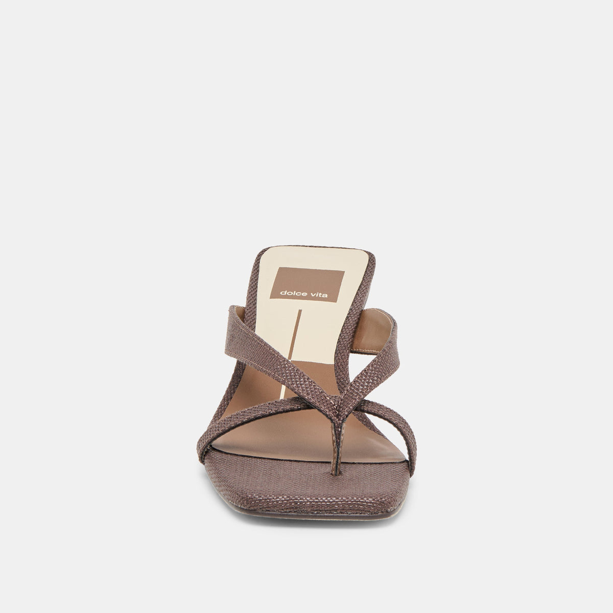 Brevel Chocolate Raffia Heels | Dolce Vita