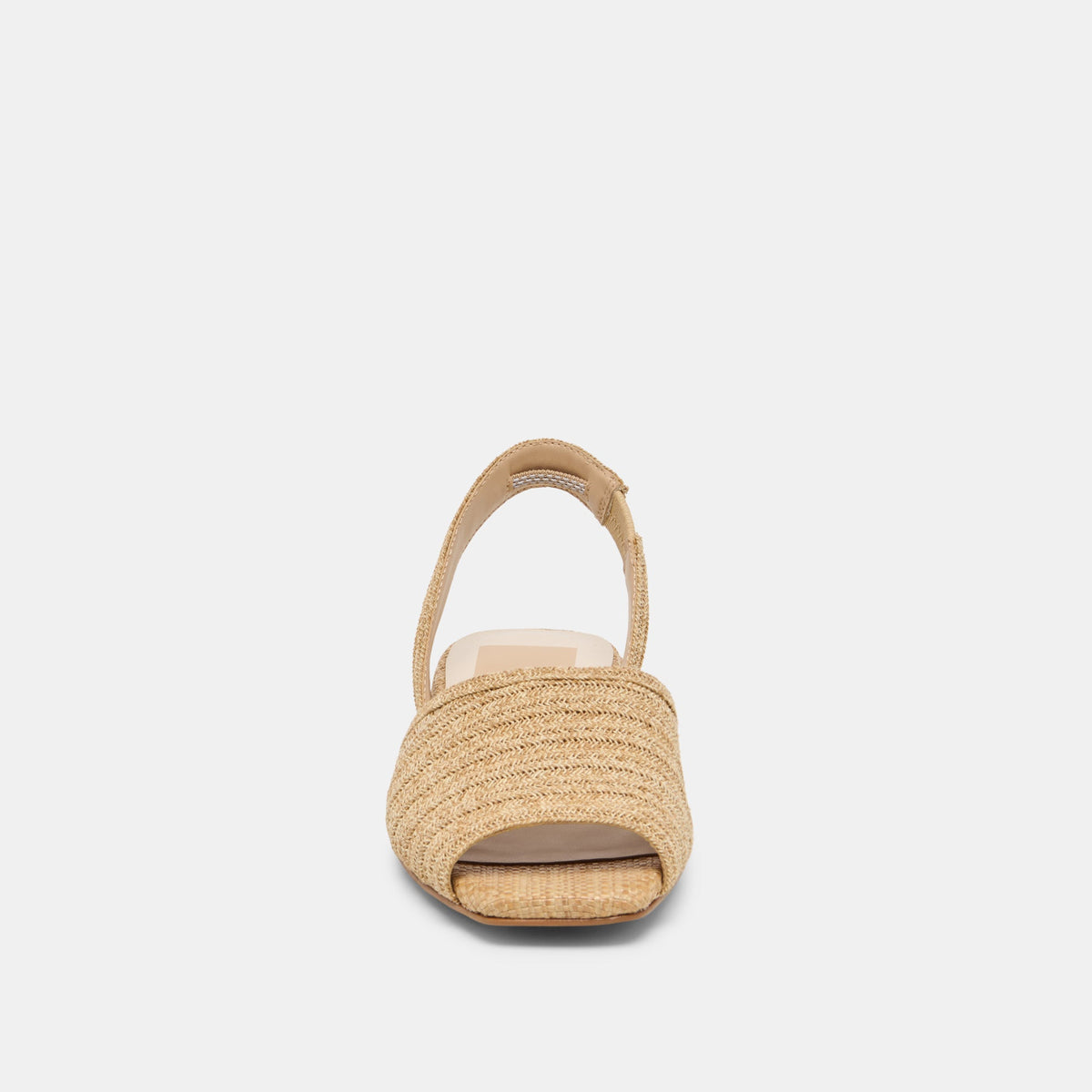 MARZY Natural Raffia Slingback Peep-Toe Sandals | Dolce Vita