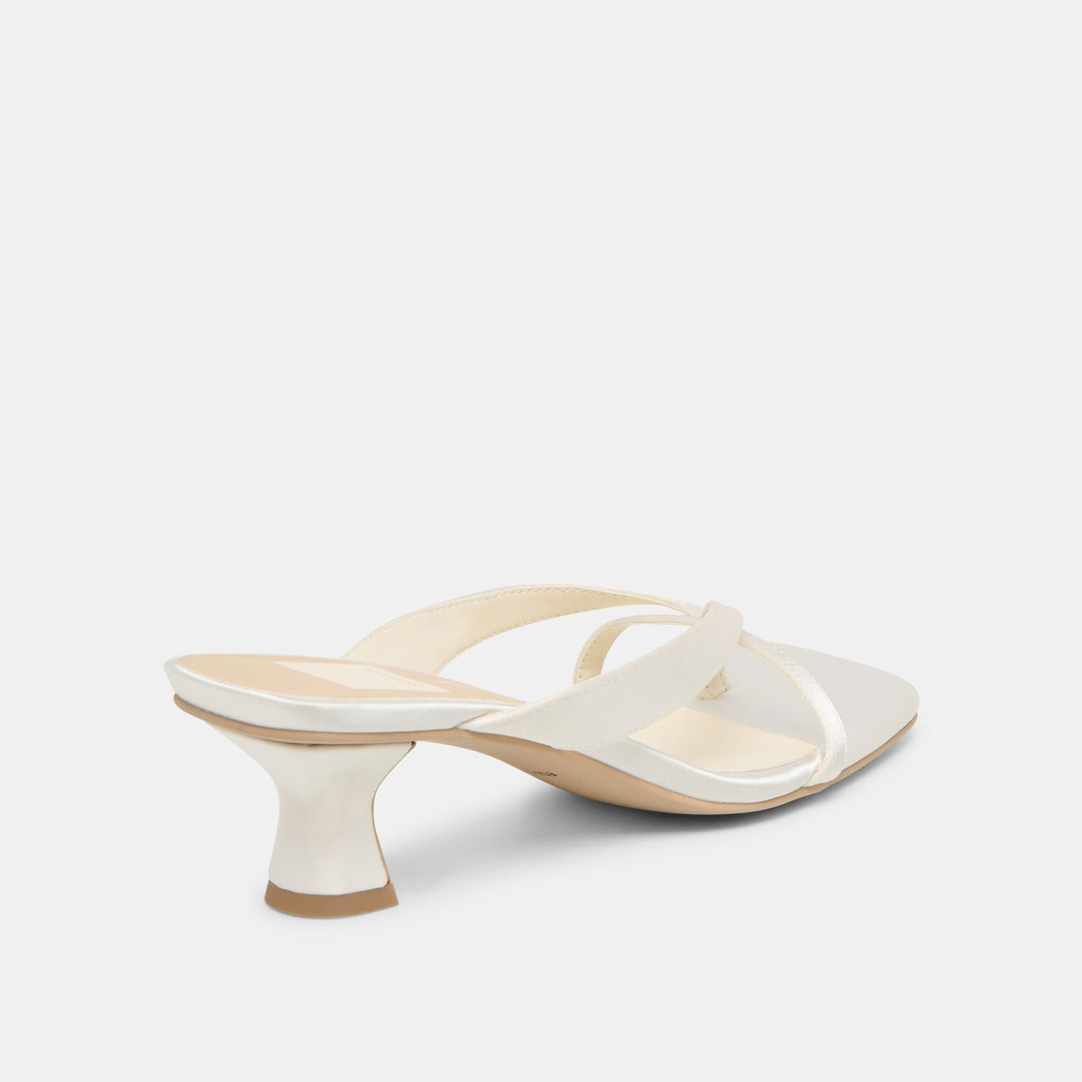 Brevel True White Satin Heels | Dolce Vita