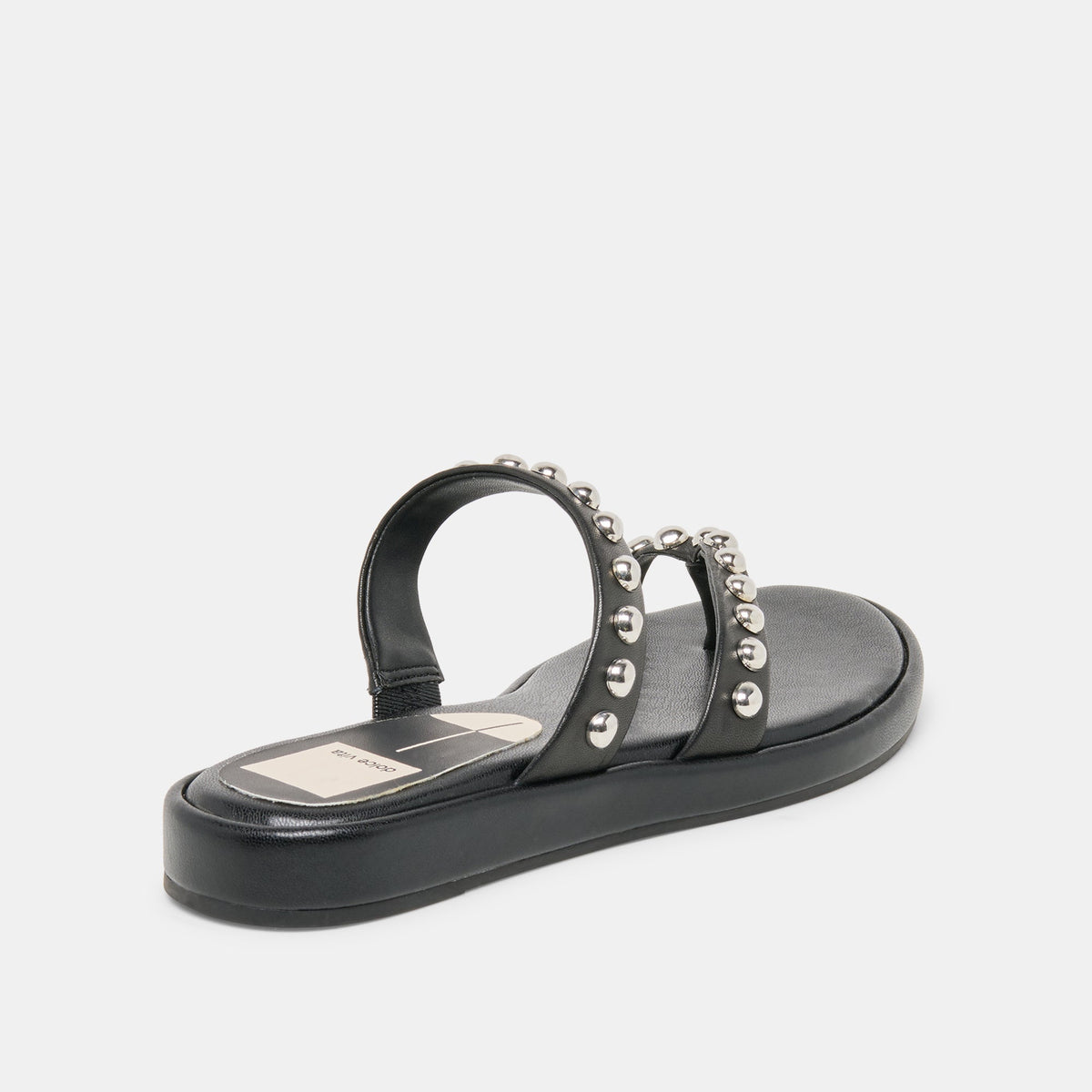 Amary Stud Black Leather Sandals | Dolce Vita
