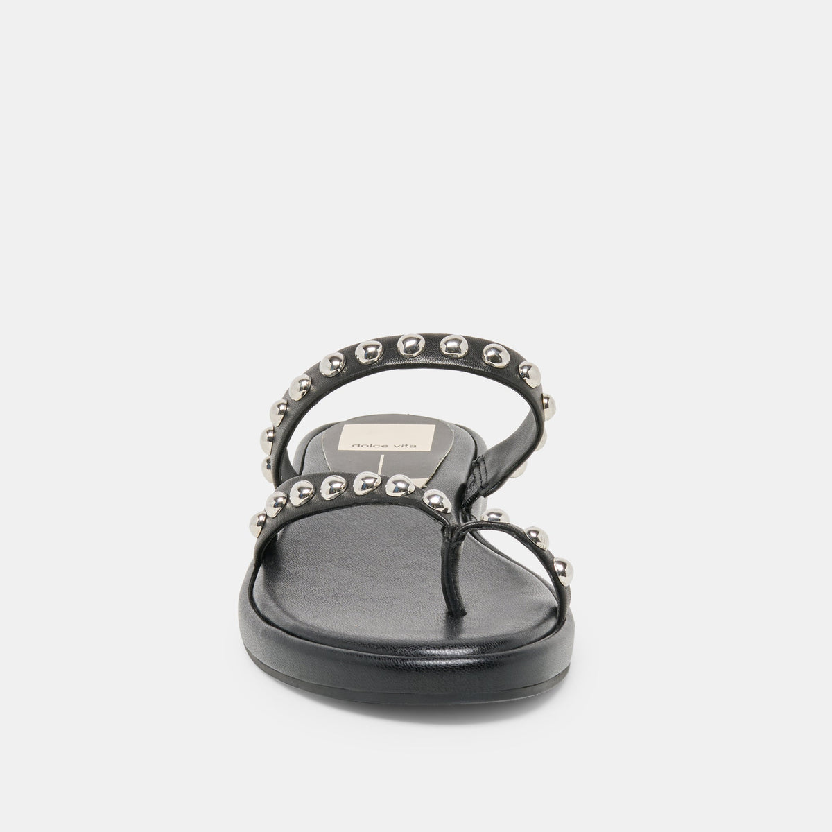 Amary Stud Black Leather Sandals | Dolce Vita