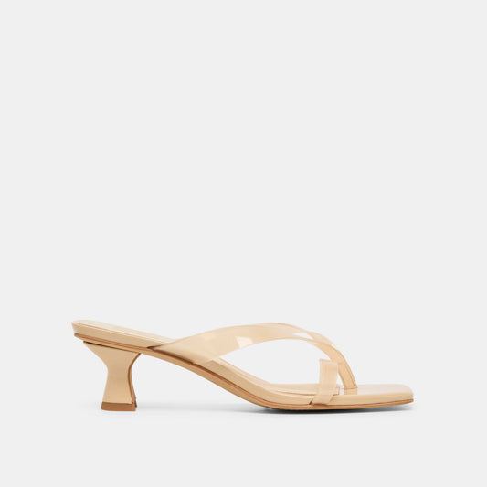 Brevel Vinyl Praline Jelly Heels | Dolce Vita