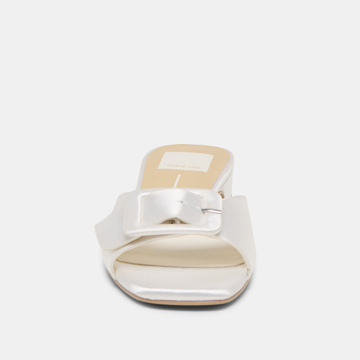 Edina True White Satin Sandals | Dolce Vita