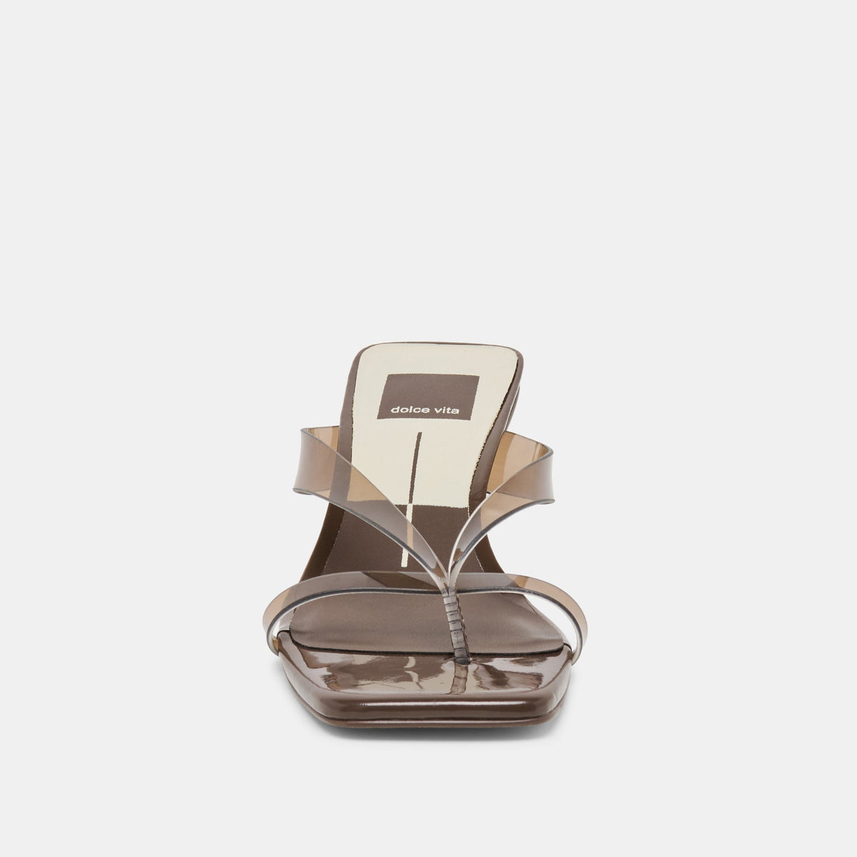 Brevel Vinyl Dk Brown Jelly Heels | Dolce Vita
