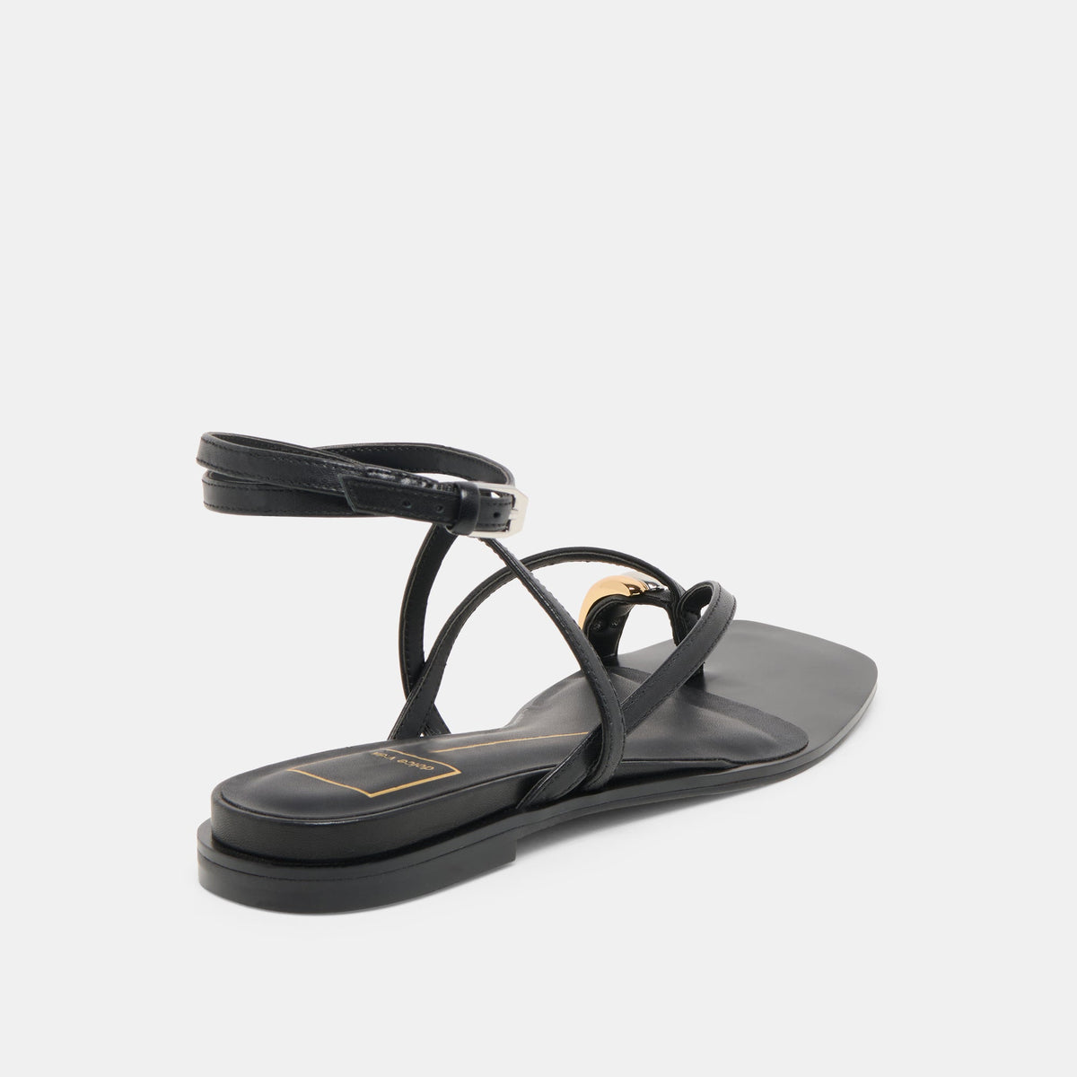 Tyrice Black Leather Sandals | Dolce Vita