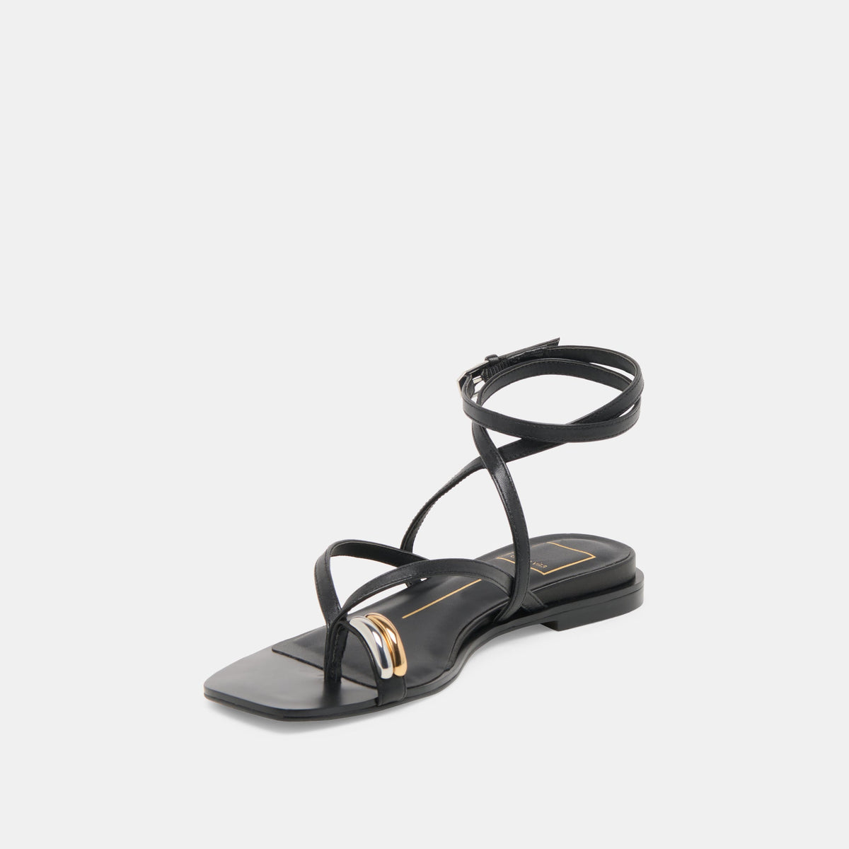 Tyrice Black Leather Sandals | Dolce Vita