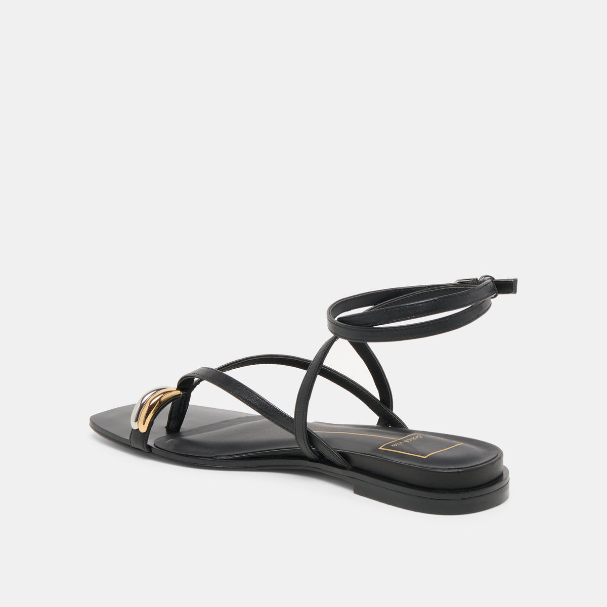 Tyrice Black Leather Sandals | Dolce Vita