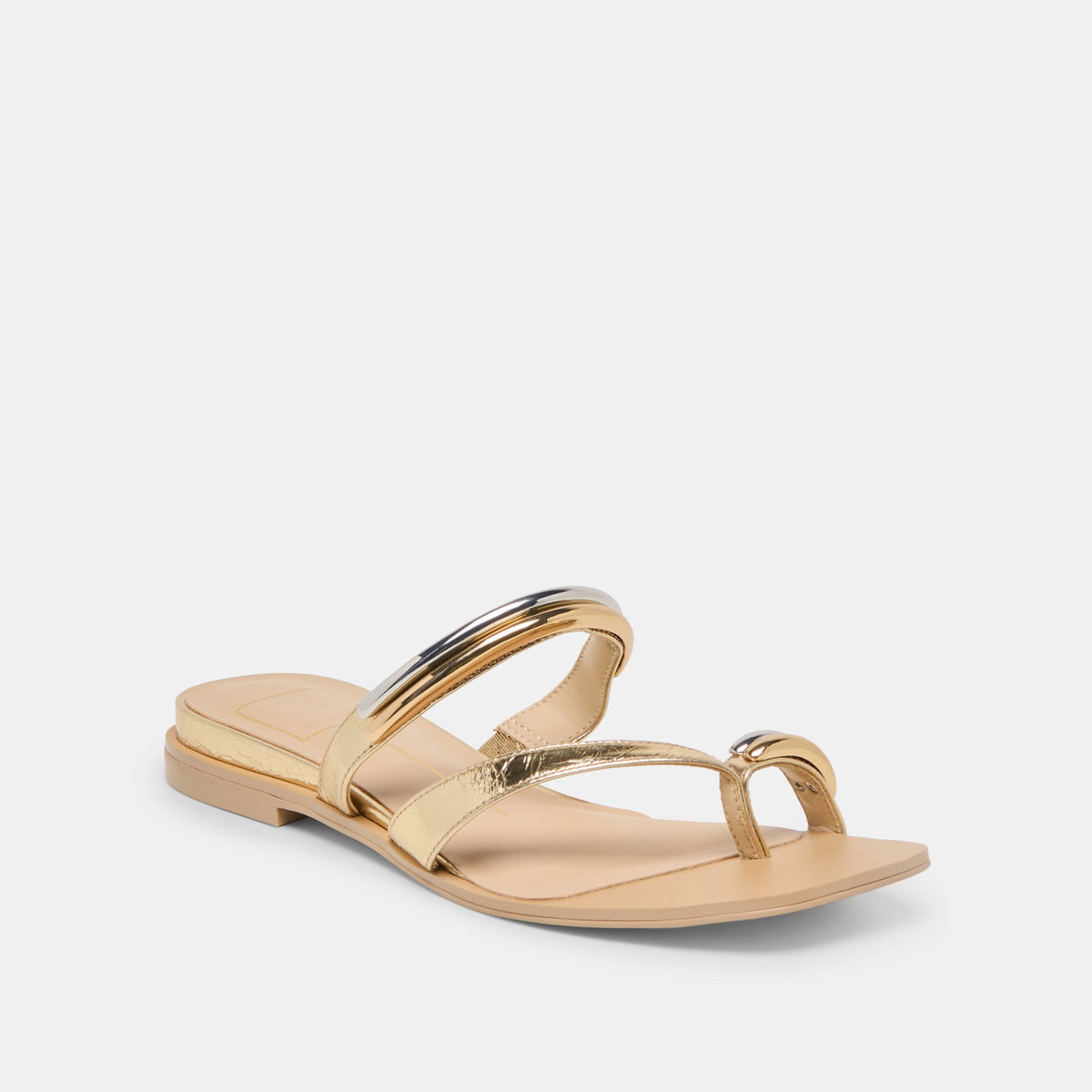 Tarina Gold Leather Sandals | Dolce Vita
