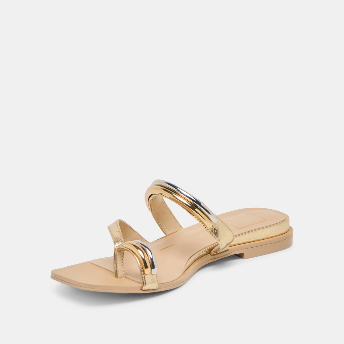 Tarina Gold Leather Sandals | Dolce Vita