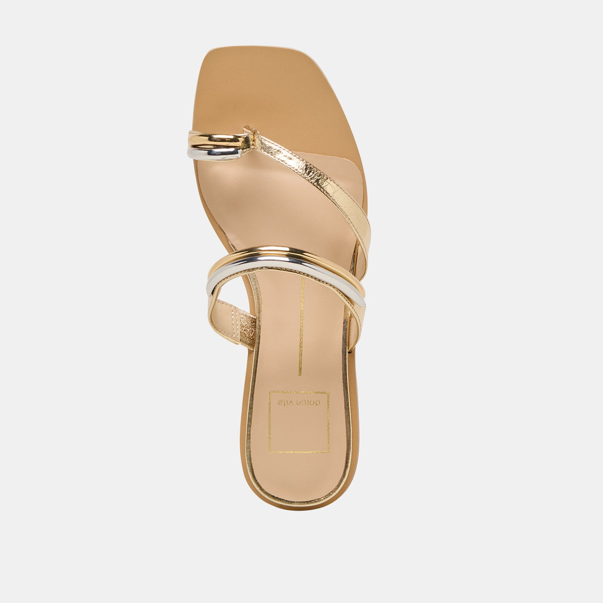 Tarina Gold Leather Sandals | Dolce Vita