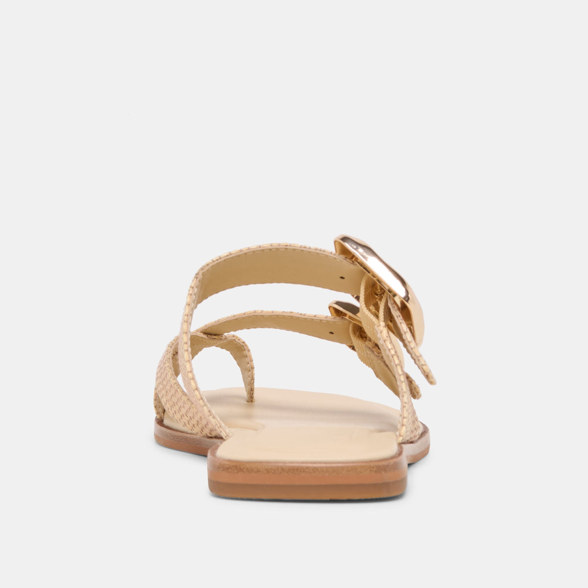 SHORE Sand Raffia Flip-Flop Buckled Sandals | Dolce Vita