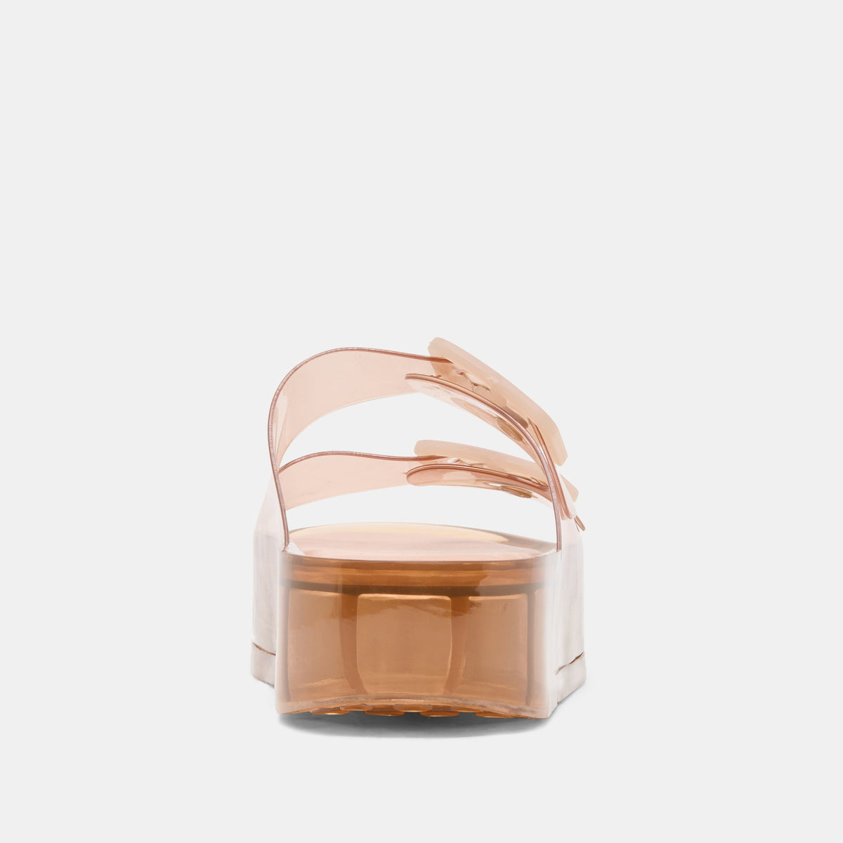 JULIO X Mocha Vinyl Jelly Platform Sandals | Dolce Vita