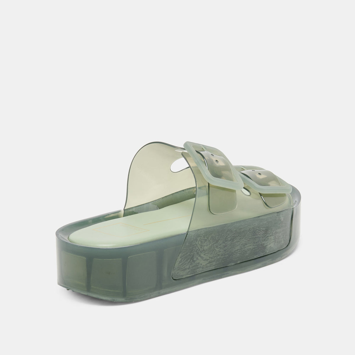 JULIO X Olive Vinyl Jelly Platform Sandals | Dolce Vita