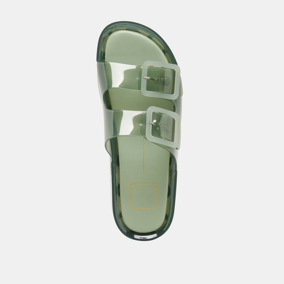 JULIO X Olive Vinyl Jelly Platform Sandals | Dolce Vita