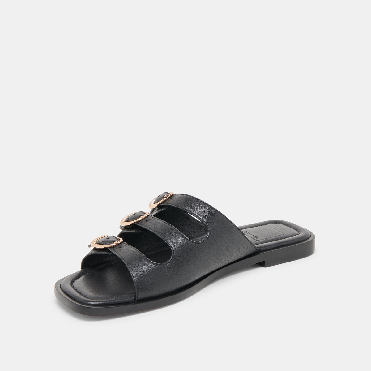 Fin Black Leather Sandals | Dolce Vita