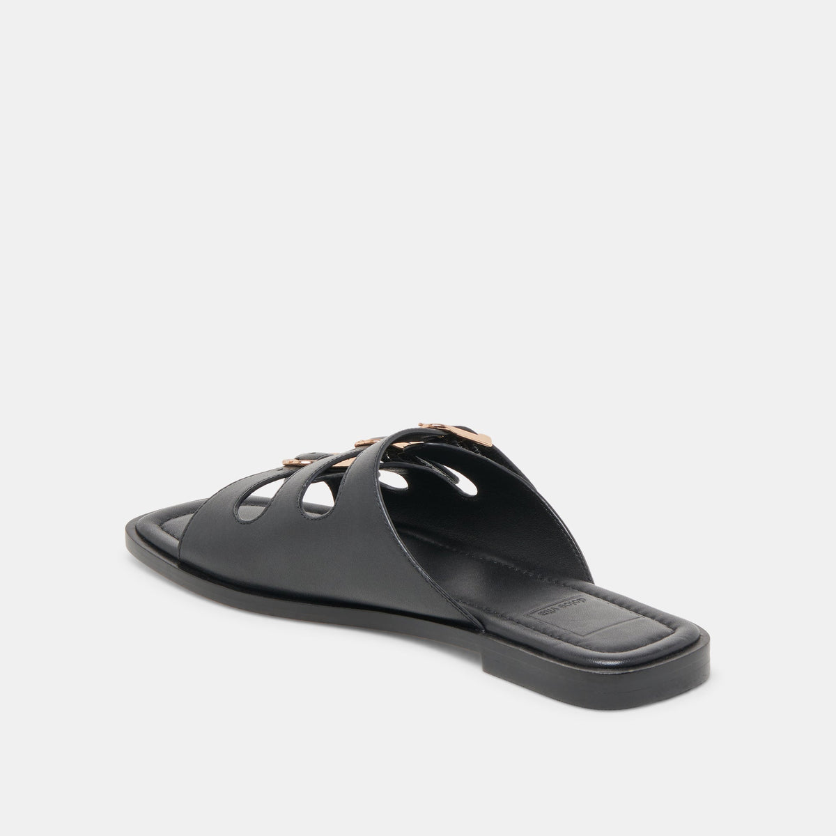 Fin Black Leather Sandals | Dolce Vita