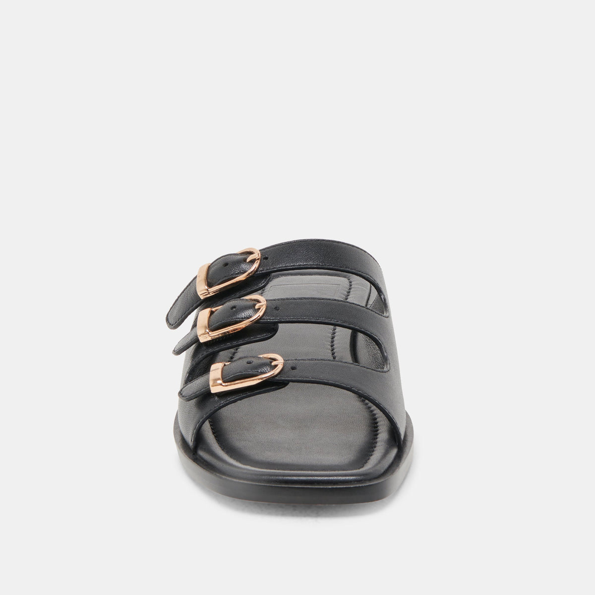 Fin Black Leather Sandals | Dolce Vita