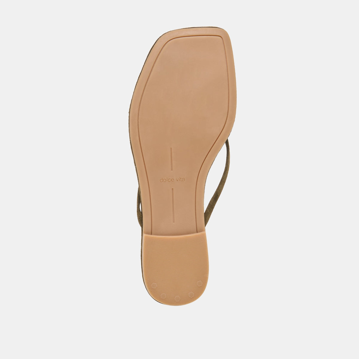 MALTA Dk Olive Suede Buckle Flip-Flop Sandals | Dolce Vita